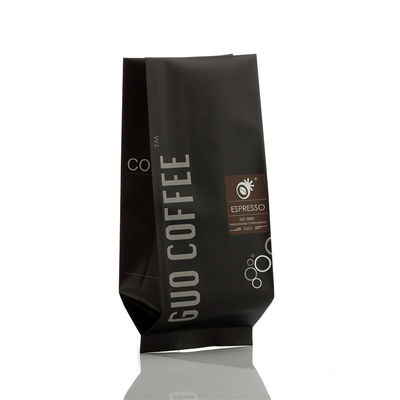 Moisture Proof Custom Printed 4 8 16 12oz 1pound Aluminum Foil Kraft Paper Holder Up Flat Bottom Coffee Packing Pouch Bag With Valve Zipper