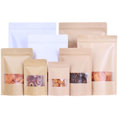 Kwong Wah Factory Stock Supply Kraft Brown Coffee Bean Packaging Bag With Valve